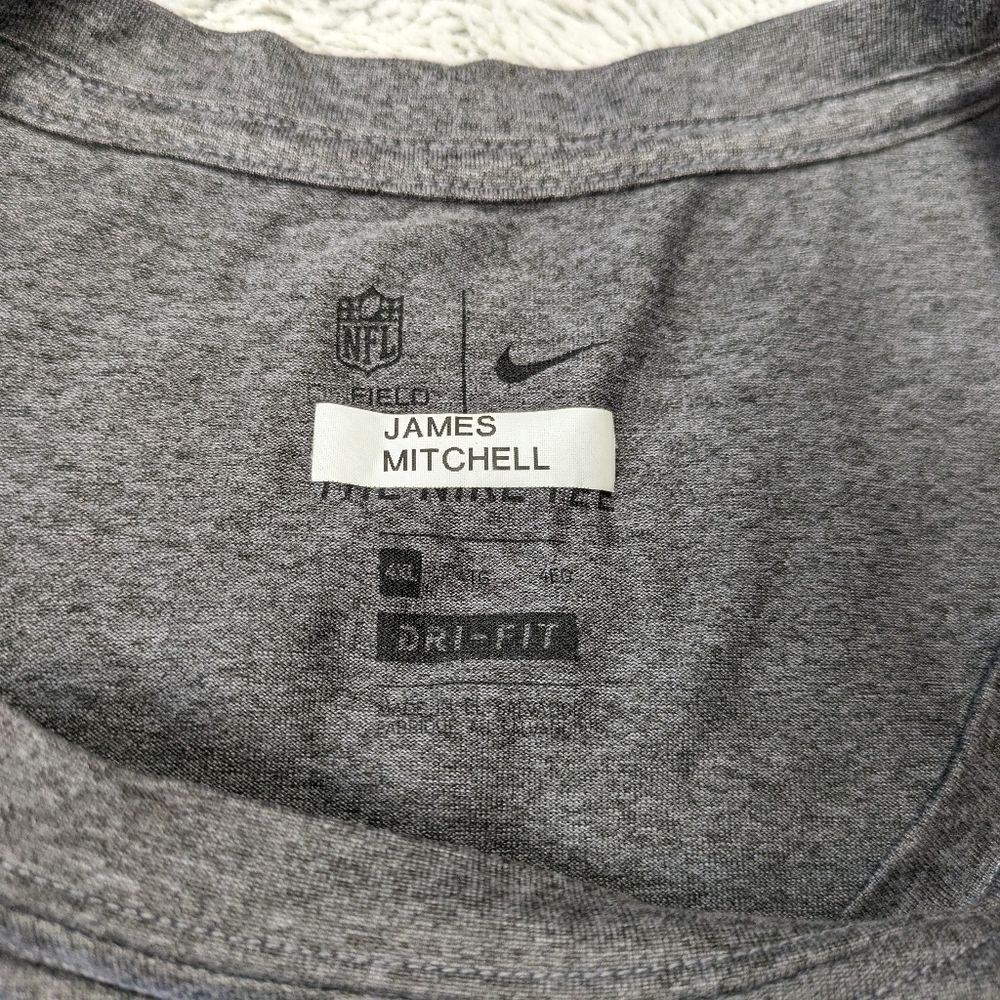 Nike T-Shirt Men's 4XL Gray Tennessee Titans NFL On-Field Dri-Fit Team Issued - Picture 6 of 8